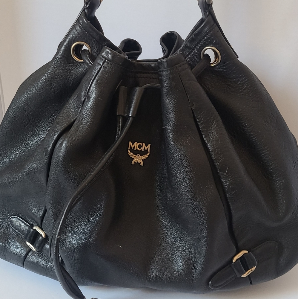MCM Bucket Black Bag - Picture 1 of 16